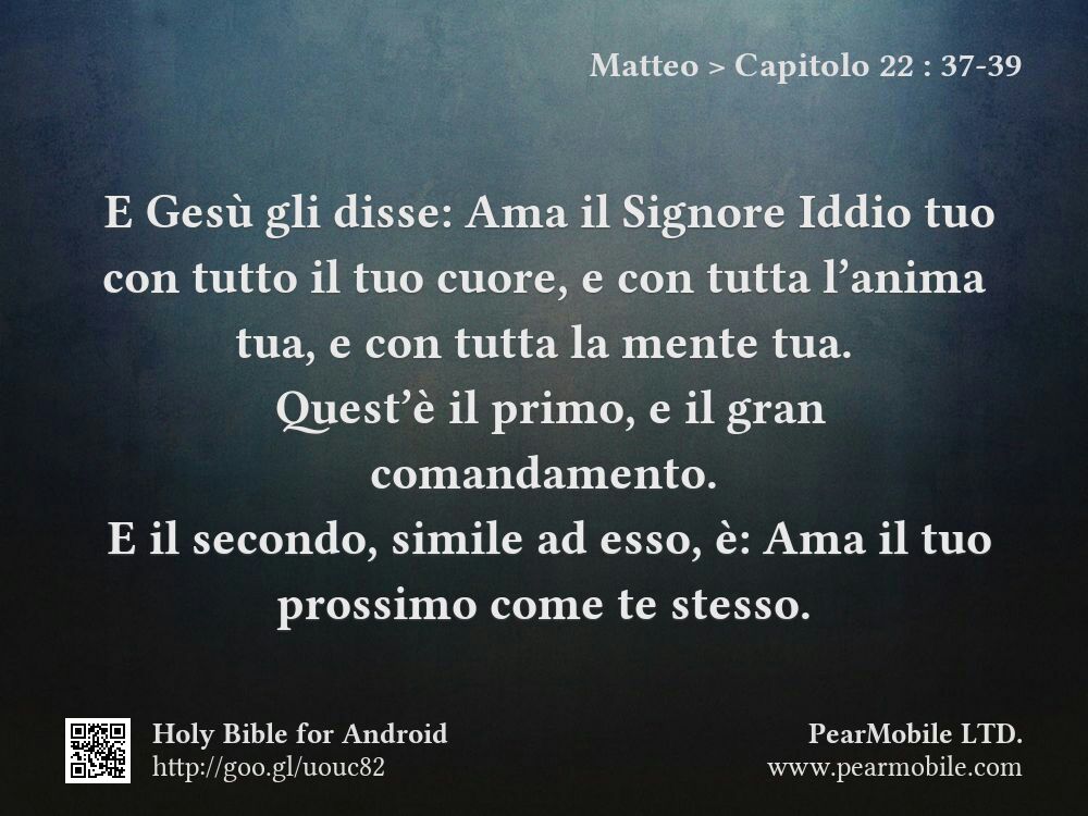 Matteo, Capitolo 22:37-39